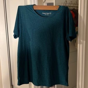 OV cloud knit teal t-shirt
